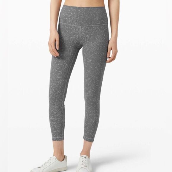 Lululemon wonder under high rise tight washed asphalt gray size 6 - Picture 1 of 6